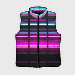 Женский жилет Неоновые лучи текстура
