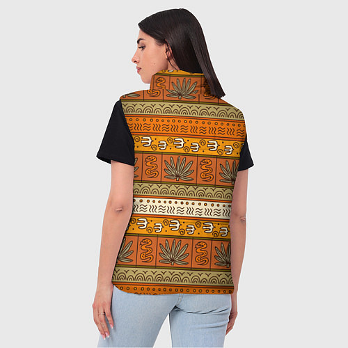 Женский жилет В африканском стиле / 3D-Черный – фото 4