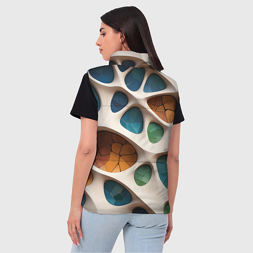 Женский жилет Вдохновлено Антонио Гауди / 3D-Черный – фото 4