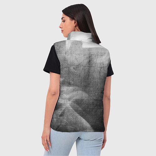 Женский жилет Dark Souls - grey gradient вертикально / 3D-Черный – фото 4