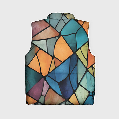 Женский жилет Мозаика цветное стекло / 3D-Светло-серый – фото 2
