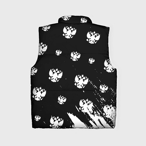 Женский жилет Герб РФ паттерн / 3D-Светло-серый – фото 2