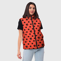 Женский жилет Roblox game pattern, цвет: 3D-светло-серый — фото 2