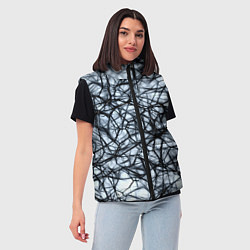 Женский жилет Нервные окончания, цвет: 3D-черный — фото 2