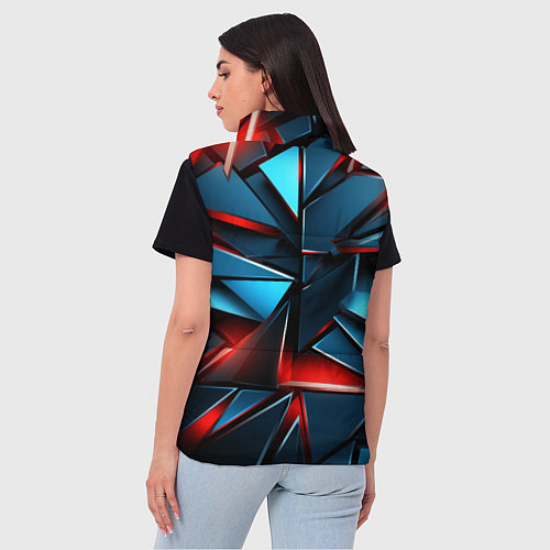 Женский жилет Геометрические осколки / 3D-Черный – фото 4