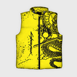 Женский жилет Syberpunk dragon tatoo, цвет: 3D-светло-серый