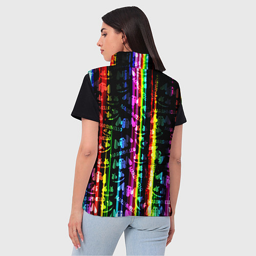 Женский жилет Marshmello градиент / 3D-Светло-серый – фото 4