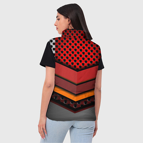 Женский жилет Skoda metal steel / 3D-Светло-серый – фото 4