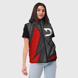 Женский жилет Deadlock неоновые соты, цвет: 3D-черный — фото 2