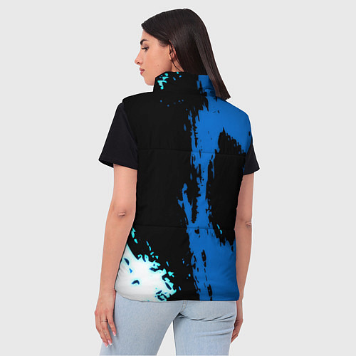 Женский жилет Манчестер сити краски абстрактные / 3D-Красный – фото 4