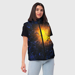 Женский жилет Абстракция зарождение звезды, цвет: 3D-красный — фото 2