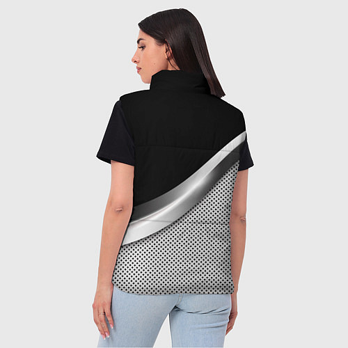 Женский жилет Subaru metal steel / 3D-Черный – фото 4