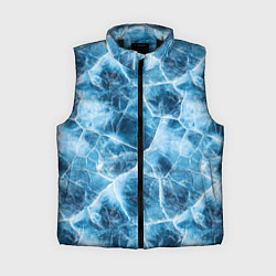 Женский жилет Текстура льда, цвет: 3D-черный