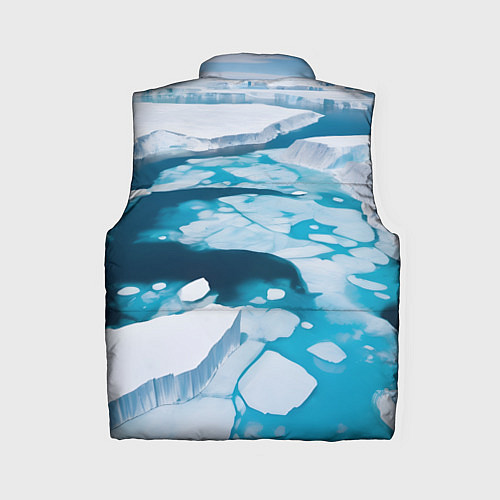 Женский жилет Арктический лед / 3D-Светло-серый – фото 2