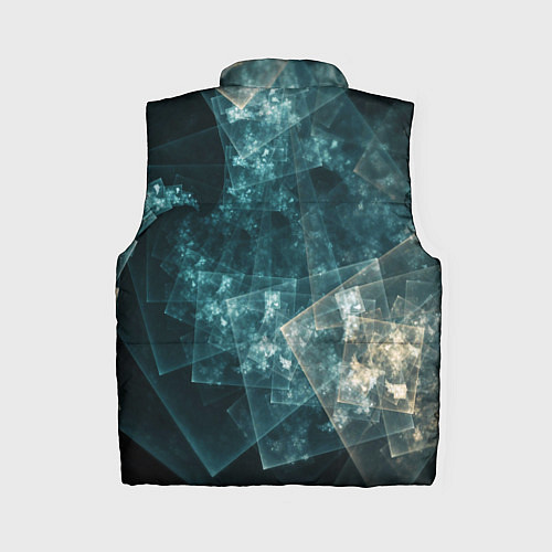 Женский жилет Абстрактный космос геометрия / 3D-Светло-серый – фото 2