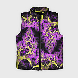 Женский жилет Абстракция фракталов, цвет: 3D-черный