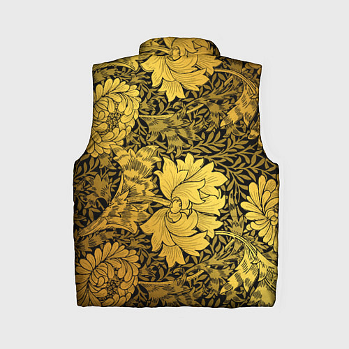 Женский жилет Золотые подсолнухи / 3D-Светло-серый – фото 2