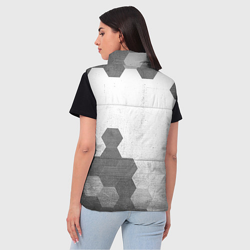 Женский жилет FAW - white gradient вертикально / 3D-Черный – фото 4