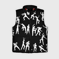 Женский жилет Silhouettes of moving people, цвет: 3D-красный