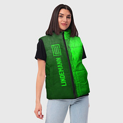 Женский жилет Lindemann - green gradient по-вертикали, цвет: 3D-черный — фото 2