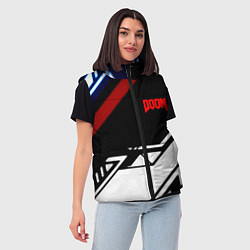 Женский жилет Doom steel geometry, цвет: 3D-красный — фото 2