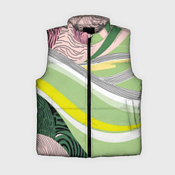 Женский жилет Салатовая абстракция