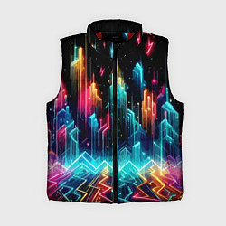 Женский жилет Neon fantastic metropolis - vaporwave