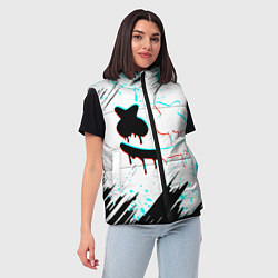 Женский жилет Marshmello - музыка, цвет: 3D-светло-серый — фото 2