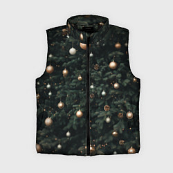 Женский жилет Паттерн - Новогодняя елка