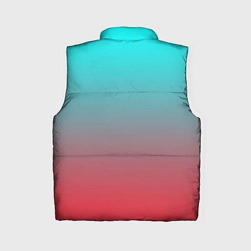 Женский жилет Абстрактно неоновый градиент / 3D-Светло-серый – фото 2