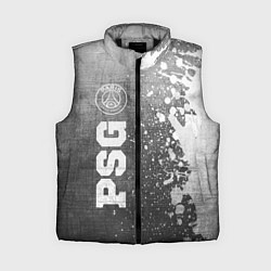 Женский жилет PSG - grey gradient по-вертикали, цвет: 3D-черный