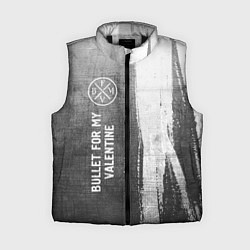 Женский жилет Bullet For My Valentine - grey gradient по-вертика, цвет: 3D-черный