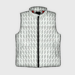 Женский жилет Чёрные точки на белом фоне