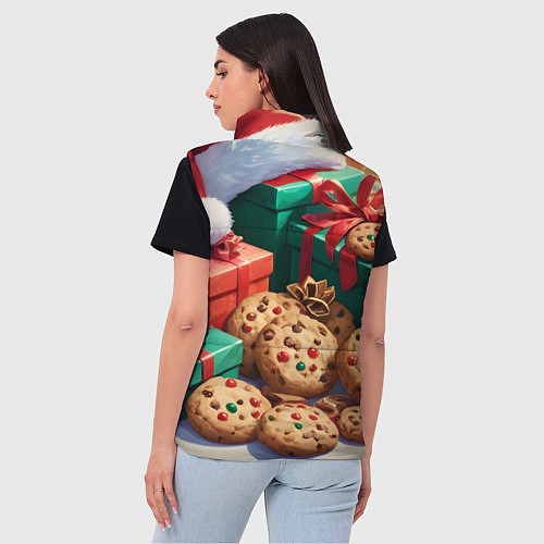 Женский жилет Рождественские подарки / 3D-Черный – фото 4