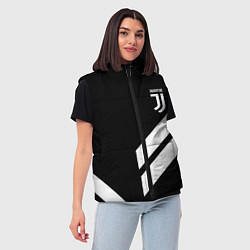 Женский жилет Juventus line white, цвет: 3D-светло-серый — фото 2