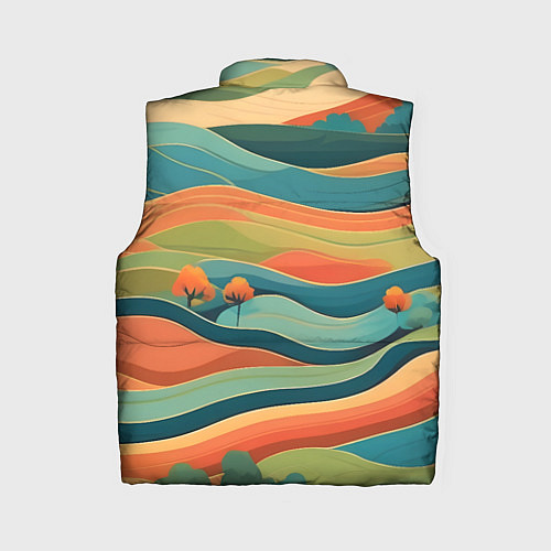 Женский жилет Поля луга / 3D-Светло-серый – фото 2