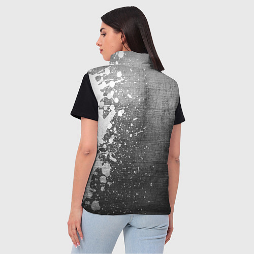 Женский жилет Manchester United - grey gradient по-вертикали / 3D-Черный – фото 4