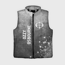 Женский жилет Ozzy Osbourne - grey gradient вертикально, цвет: 3D-черный