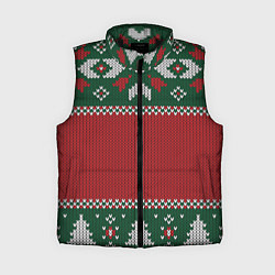 Женский жилет Knitted Christmas Pattern