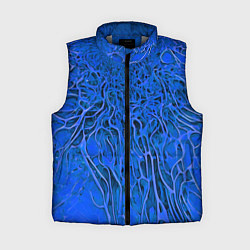 Женский жилет Синий симбионт абстракция