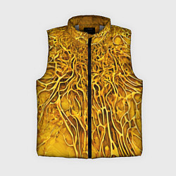 Женский жилет Жёлтый симбионт абстракция