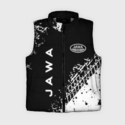 Женский жилет Jawa - следы от шин