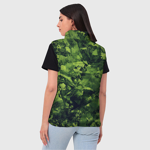 Женский жилет Камуфляж армейский зеленый / 3D-Светло-серый – фото 4