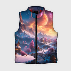 Женский жилет Fantasy river village