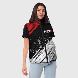 Женский жилет Mass Effect - Merry Christmas, цвет: 3D-светло-серый — фото 2