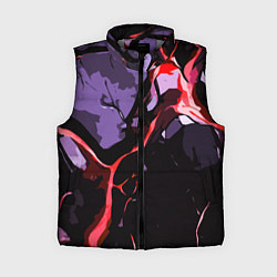 Женский жилет Красный разлом в камне, цвет: 3D-светло-серый