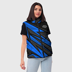 Женский жилет Субару - синяя спорт униформа, цвет: 3D-светло-серый — фото 2