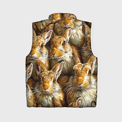 Женский жилет Зайцы / 3D-Светло-серый – фото 2