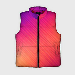 Женский жилет Градиент в косую полоску, цвет: 3D-красный