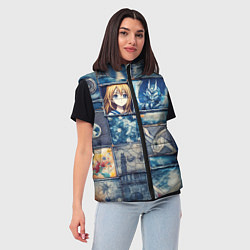 Женский жилет Аниме микс и пэчворк, цвет: 3D-красный — фото 2